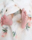 Super Soft Bamboo Organic cotton Muslin Baby Swaddle Blanket Rose